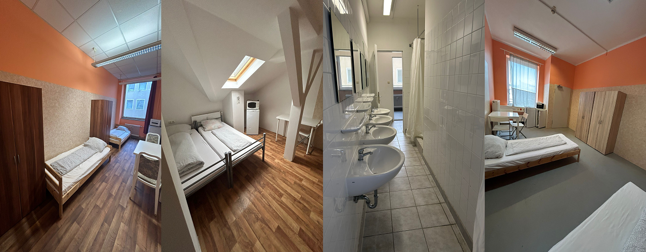 Unsere günstigsten Zimmer mit Etagensanitärbereich bestehend aus: